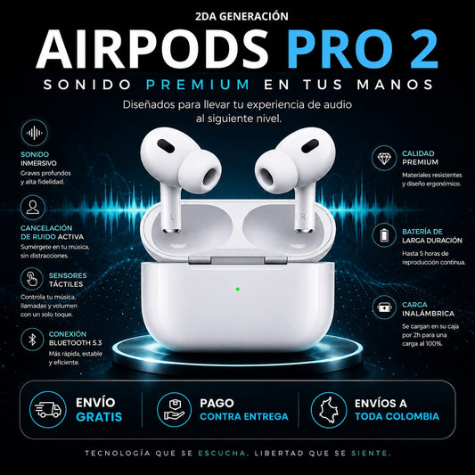 AirPods Pro 2 ⚡ (Mejorados 2026)